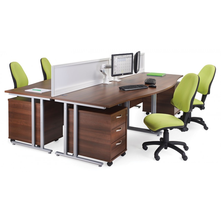 Maestro Cantilever Ergonomic Corner Office Desk